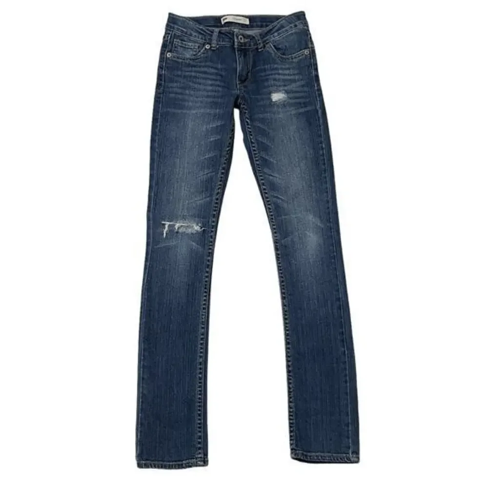 Levi's Youth Girls 711 Skinny Blue Jeans Size 12 Slim